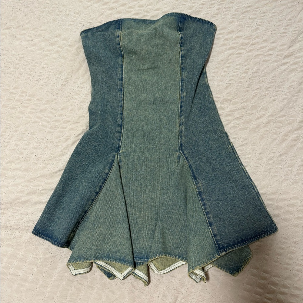 Vintage Wash Denim Mini Dress
